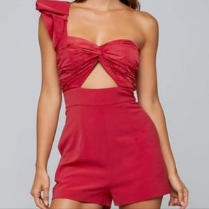 Bebe red romper